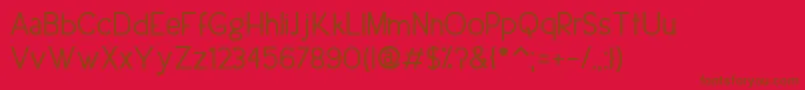 En savoir plus sur la police UrbanEleganceBold Police UrbanEleganceBold – polices brunes sur fond rouge