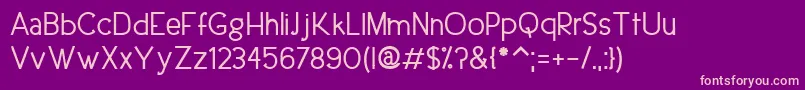 UrbanEleganceBold Font – Pink Fonts on Purple Background