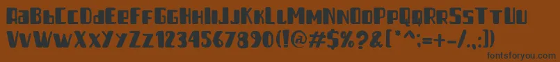 Good Sunday Solid Font – Black Fonts on Brown Background
