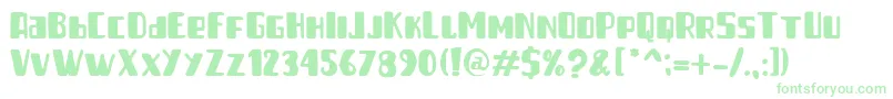 Good Sunday Solid Font – Green Fonts on White Background
