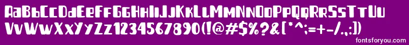 Good Sunday Solid Font – White Fonts on Purple Background