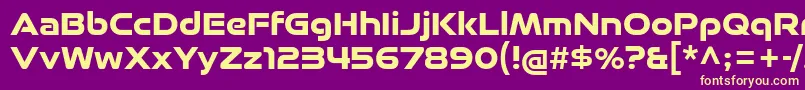 good timing bd Font – Yellow Fonts on Purple Background