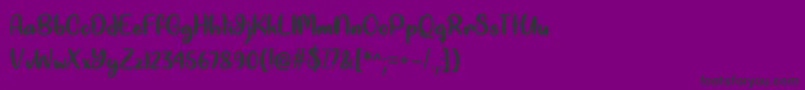 Good Unicorn   Font – Black Fonts on Purple Background