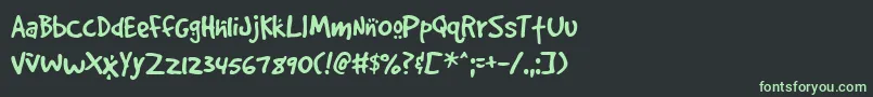 GOODDC   Font – Green Fonts on Black Background