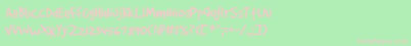 GOODDC   Font – Pink Fonts on Green Background