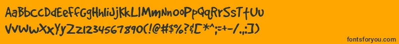 GOODDP   Font – Black Fonts on Orange Background