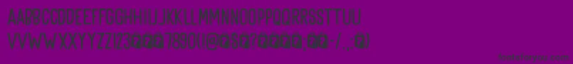 Goodie Bag DEMO Font – Black Fonts on Purple Background