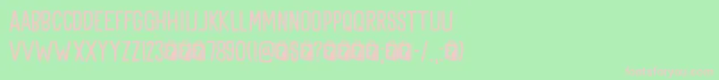 Goodie Bag DEMO-fontti – vaaleanpunaiset fontit vihreällä taustalla