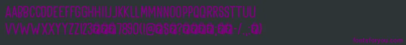 Шрифт Goodie Bag DEMO – фиолетовые шрифты на чёрном фоне