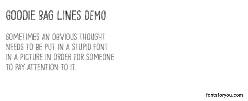 Goodie Bag Lines DEMO Font