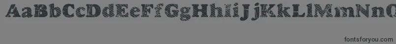 Goodjean Font – Black Fonts on Gray Background