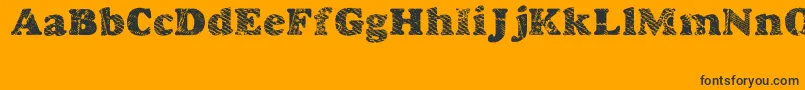 Шрифт Goodjean – чёрные шрифты на оранжевом фоне