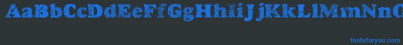 Goodjean Font – Blue Fonts on Black Background