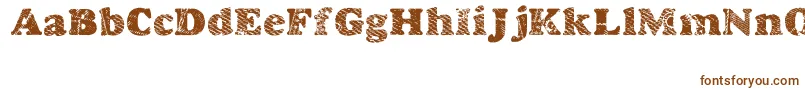 Шрифт Goodjean – коричневые шрифты на белом фоне