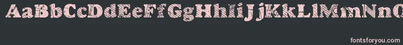 Шрифт Goodjean – розовые шрифты на чёрном фоне
