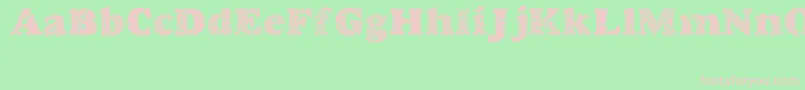 Goodjean Font – Pink Fonts on Green Background