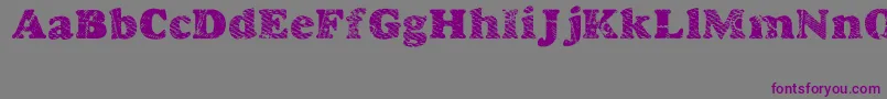 フォントGoodjean – 紫色のフォント、灰色の背景