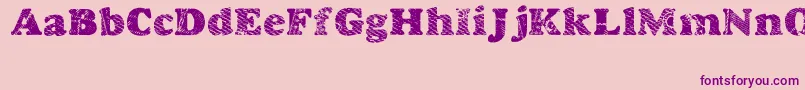 Goodjean-fontti – violetit fontit vaaleanpunaisella taustalla