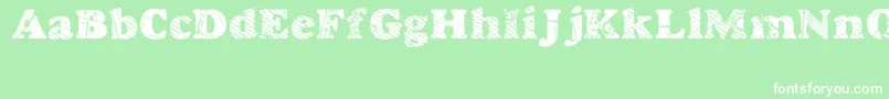 フォントGoodjean – 緑の背景に白い文字