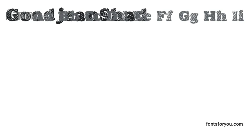 GoodjeanShad Font – alphabet, numbers, special characters