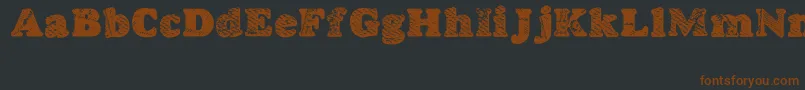 GoodjeanShad Font – Brown Fonts on Black Background