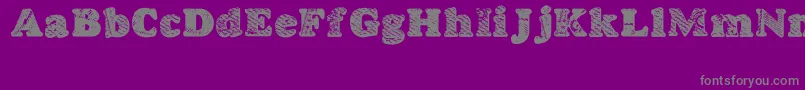 GoodjeanShad Font – Gray Fonts on Purple Background