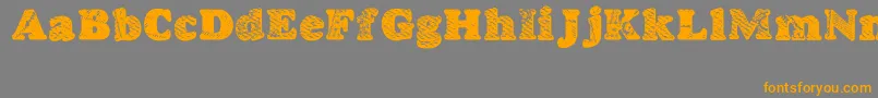 GoodjeanShad Font – Orange Fonts on Gray Background