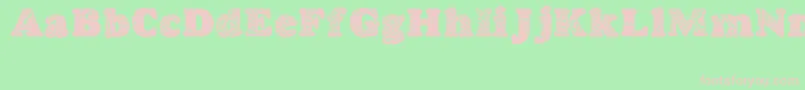 GoodjeanShad Font – Pink Fonts on Green Background