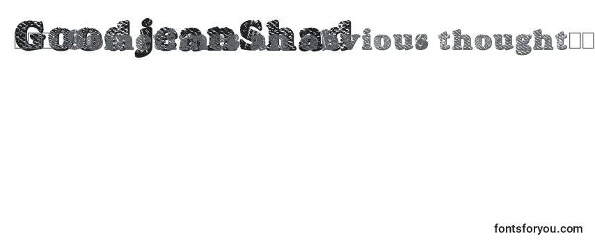 Review of the GoodjeanShad Font