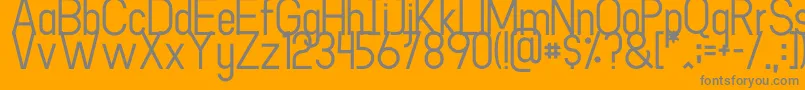 Goodlight Light Font – Gray Fonts on Orange Background