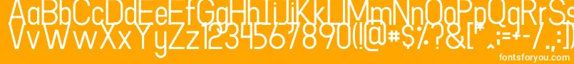 Goodlight Light Font – White Fonts on Orange Background