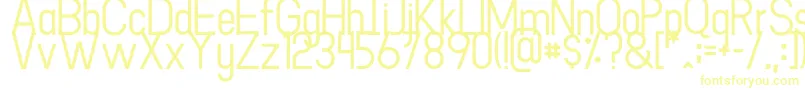 Goodlight Light Font – Yellow Fonts on White Background