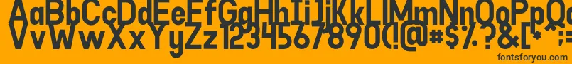 Goodlight Font – Black Fonts on Orange Background