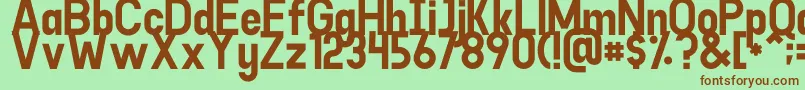 Goodlight Font – Brown Fonts on Green Background