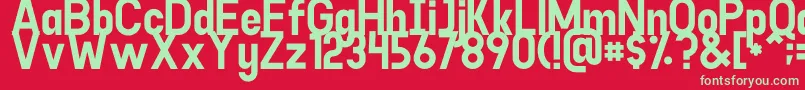 Goodlight Font – Green Fonts on Red Background