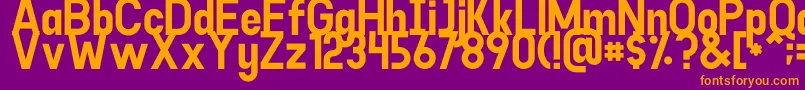 Goodlight Font – Orange Fonts on Purple Background