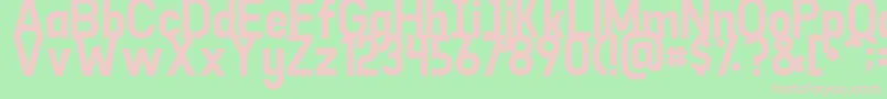 Шрифт Goodlight – розовые шрифты на зелёном фоне