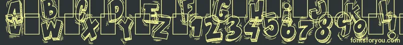 GoodMorning Font – Yellow Fonts on Black Background