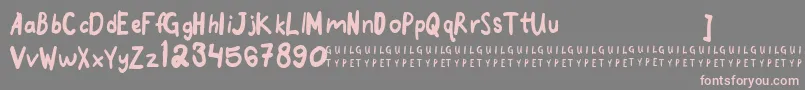 goodmorningpurple 1 2 free Font – Pink Fonts on Gray Background