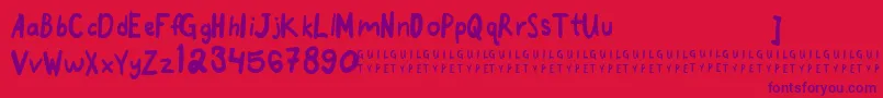 goodmorningpurple 1 2 free Font – Purple Fonts on Red Background