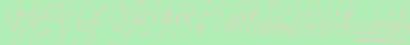 fuente GoodWish Italic PersonalUse – Fuentes Rosadas Sobre Fondo Verde