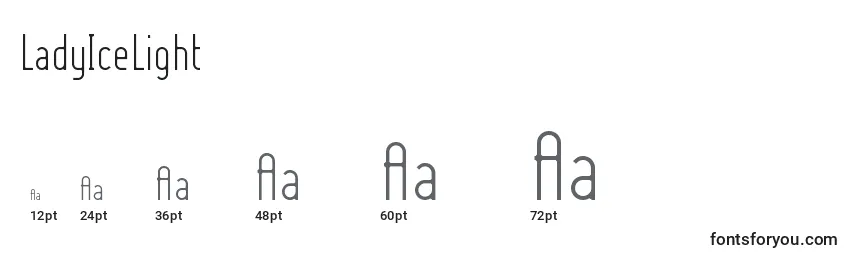 LadyIceLight Font Sizes