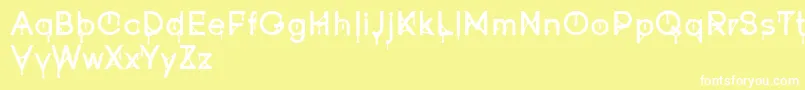 fuente Goofont demo – Fuentes Blancas Sobre Fondo Amarillo