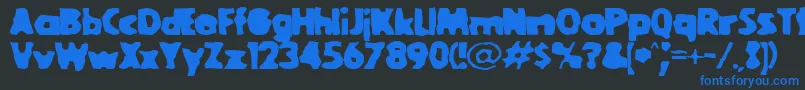 GOOLBL   Font – Blue Fonts on Black Background