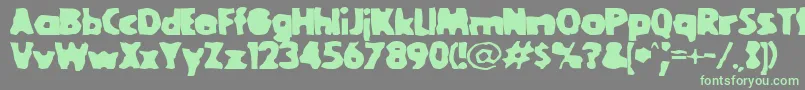 GOOLBL   Font – Green Fonts on Gray Background