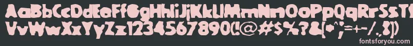 GOOLBL   Font – Pink Fonts on Black Background