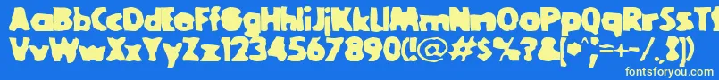 GOOLBL   Font – Yellow Fonts on Blue Background