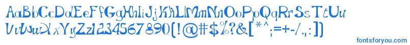 フォントGopnai   Regular – 青いフォント