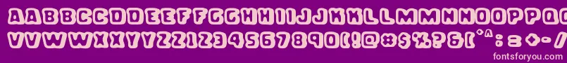 Gordita Alegre Font – Pink Fonts on Purple Background