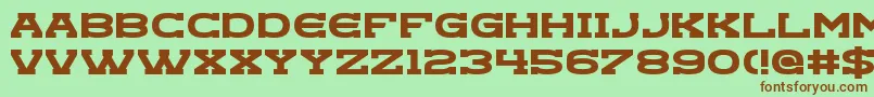 Goregeous Font – Brown Fonts on Green Background